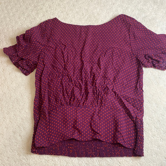 Ann Taylor Tops - Ann Taylor Polka Dot Blouse